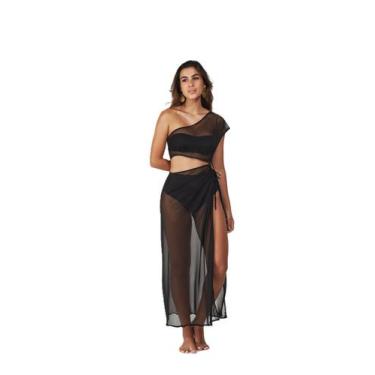 Imagem de Saída l'evo tule black - L'evo BeachWear, M, Preto