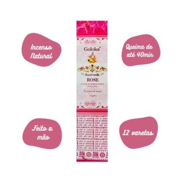 Imagem de Incenso Massala Goloka - Ayurvedic Rose