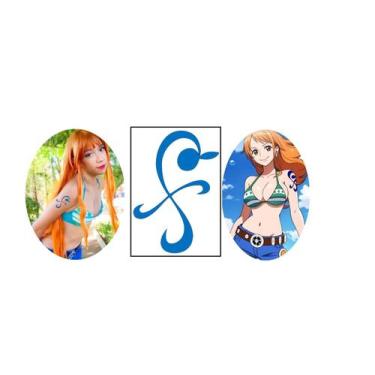 Imagem de Tatuagem Temp. One Piece Nami Gata Ladra Cosplay 10x6cm - 3I