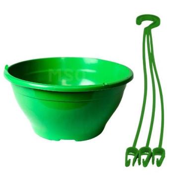 Imagem de 15 Vaso plastico Cuia 21 flores e plantas volume 2 Litros  Coloridas c