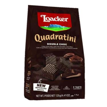 Imagem de Mini Biscoito Wafer Quadrantine Double Chocolate Loacker