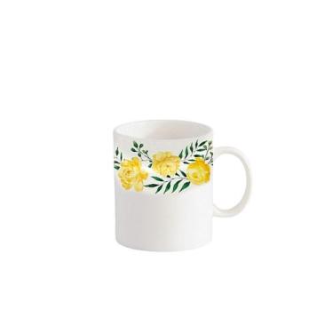 Imagem de Caneca Chá Cerâmica Alice 318ml Amarelo - Corona