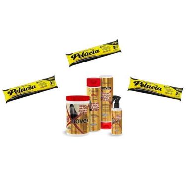 Imagem de Hene Gel Pelucia Preto Medio/Forte 03x180g Pouch/Bisnaga+Brilho Magico