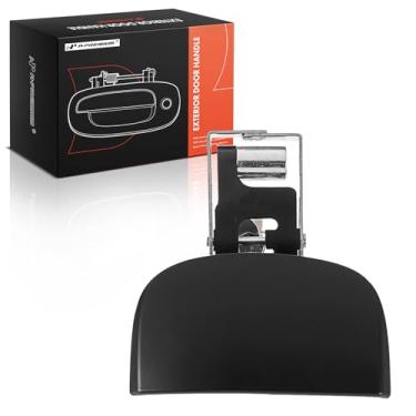 Imagem de A-Premium Maçaneta exterior do lado do passageiro traseiro direito compatível com Toyota Tundra 2007-2017 Crew Cab Pickup, Tundra 2018-2019, Primed Black, Replace# 69230-0C010-C0