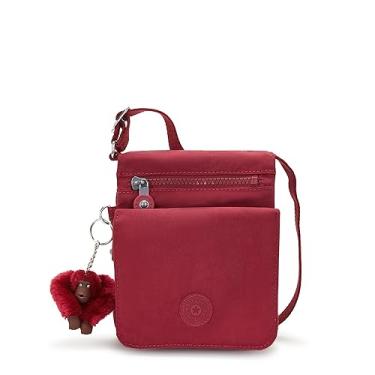 Imagem de Kipling Nova bolsa feminina Eldorado, transversal leve, bolsa de viagem de nylon, Rubi real, Small