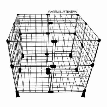 Imagem de Cercado  Porquinho Da ÍNdia Com Fundo, PÉS E Teto 60x60x60 - IGUANNA, 
