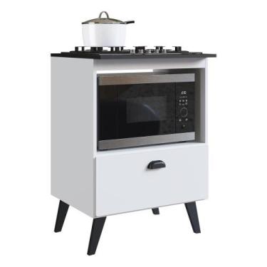 Imagem de Balcão Retrô para Forno e Cooktop Multimóveis CR20094, Branco