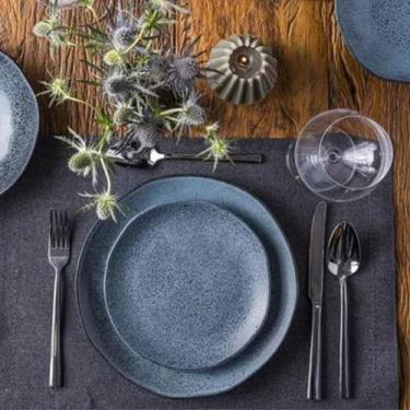 Imagem de Prato Sobremesa Petroleo Orgânico Stoneware Porto Brasil