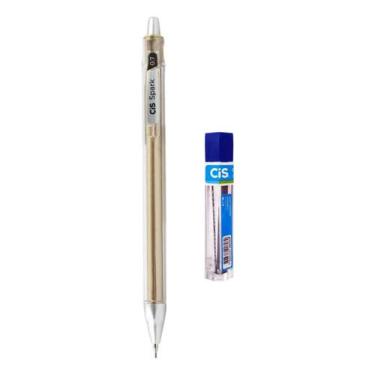 Imagem de Kit Lapiseira Spark 0.7mm Cis Cor: Ouro Metálico + Grafite