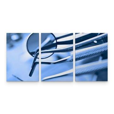 Imagem de Quadro Odontologia Decorativo Instrumentos Dentista - Loja Wall Frame
