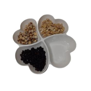 Imagem de Petisqueira quad melamina 27,5x3,2cm c/4 div corac (cx-n) cp190801 un 