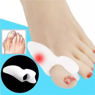 Imagem de Par De Protetores Para Joanetes C Separador Dedos Silicone - oem