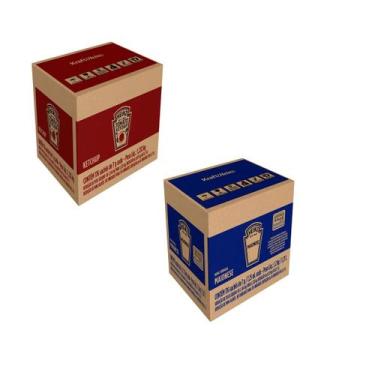 Imagem de Kit Heinz Maionese e Ketchup com 144 Sachês em cada Caixa Para Acompan