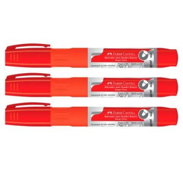Imagem de Marcador Quadro Branco Recarregável Faber Castell Caneta Kit - Faber-C