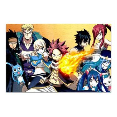 Imagem de Quebra-cabeça Personalizado Fairy Tail 48 Peças - Pomps Geek