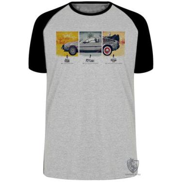 Imagem de Camiseta De volta para o futuro DeLorean em quadros Blusa Plus Size ex