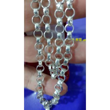 Imagem de Cordão Elos Português Mais Pulseira mais Tornozelheira Prata 950 - Cor