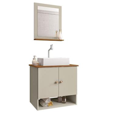 Imagem de Gabinete Banheiro Deli Cuba Torino Bco Torneira DL08 Val ABS