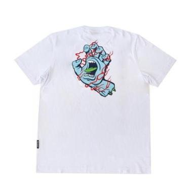 Imagem de Camiseta Santa Cruz Inferno Hand - Branco-Masculino