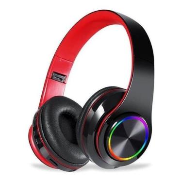 Imagem de Headphone Head Fun Com Microfone Led Rgb Bluetooth Wireless - Oestesom