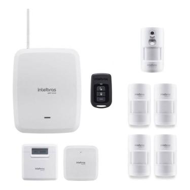 Imagem de Kit Alarme Amt8000 Intelbras Central Sem Fio E Wi-Fi 5