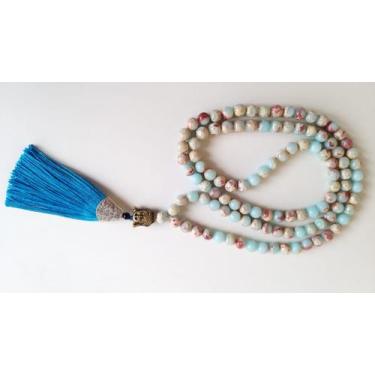 Imagem de Japamala 108 contas Pedras turquesa imperial - Despertararts