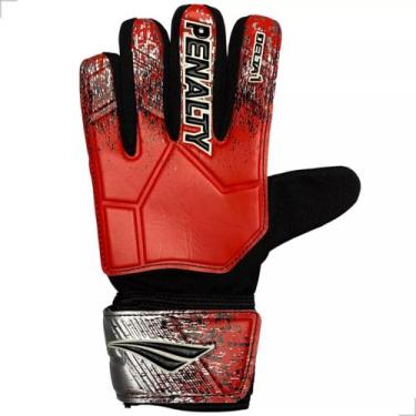 Imagem de Luva De Goleiro Penalty Delta 1 XXIII - Juvenil, 6, Vermelho, Preto