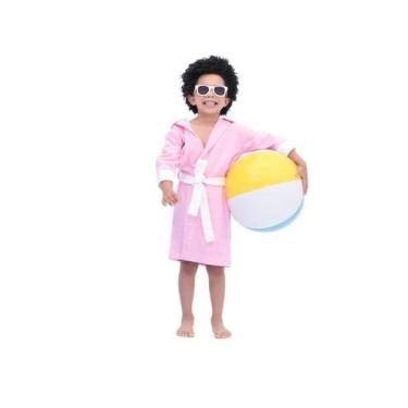 Imagem de Roupão Infantil Tubarão Rosa - QUIMERA KIDS, G