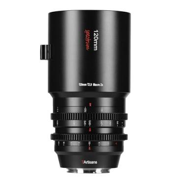 Imagem de 7artisans Lente Cine Macro 2X 120 mm T2.9, lente de foco fixo manual, compatível com Canon EOS-R Mount EOS Series R, R1, R3, R52, R62, R6, R10, R50