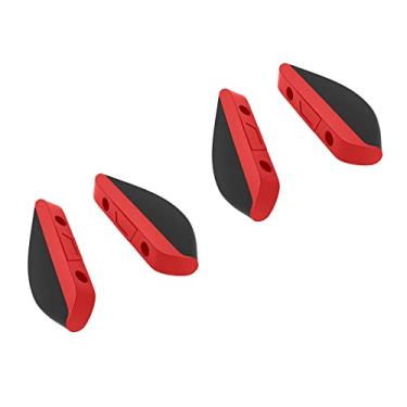 Imagem de 2 pares de protetores de nariz de substituição para óculos de sol Oakley Valve New 2014 OO9236, Red Hard Base Euro Fit, One Size