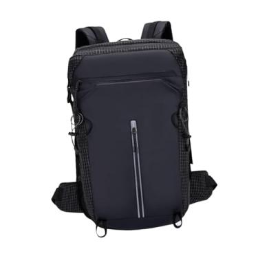 Imagem de menolana Mochila de caminhada Bolsa de viagem ao ar livre, mochila de viagem multifuncional elegante Mochila de acampamento para passeios, trekking ao ar livre, Preto