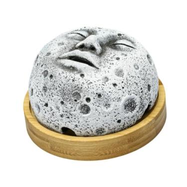 Imagem de Generic Queimador de incenso enfeite de mesa presente amigo lua suporte de incenso decoração para casa quarto escritório prateleira sala de estar estudo