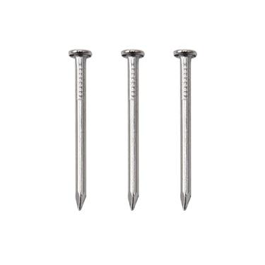 Imagem de 500 peças de pregos de ferragem, pregos de pendurar banhados a níquel, pregos de parede para pendurar fotos, pregos de madeira, pregos de arame, unhas pequenas (2,5 cm)