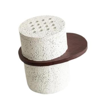 Imagem de FLCPJGV Queimador de incenso árabe, suporte de cone de resina, peça central de mesa, ornamento decorativo, incensário para spa, ioga, quarto, mesa, S White