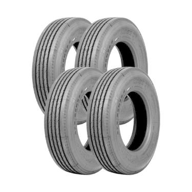 Imagem de Jogo 4 Pneus Itaro Aro 22.5 Kobe T 275/80R22.5 146/143L 16 Lonas - Direcional / Liso