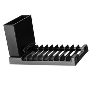 Imagem de DimyFew Escorredor de Pratos, Escorredor de Pratos, Escorredor de Pratos para Cozinha, Suporte para Copos de Grande Capacidade, Ferramenta, Escorredor de Prat, preto, Tamanho real