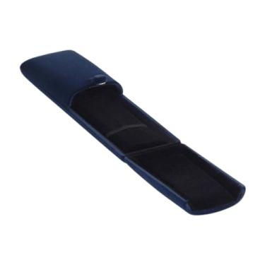 Imagem de simhoa Caixa de jóias de veludo Organizador de jóias Pequeno caixa de embalagem de transporte azul escuro para o aniversário do aniversário de engajamento da, Pulseira de Revestimento Preto