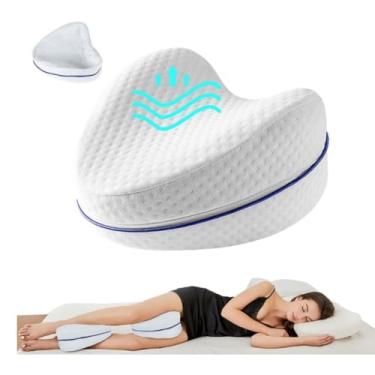 Imagem de Almofada Ortopédica de Espuma de Memória para Pernas - Travesseiro Ergonômico para Alívio de Dor Lombar