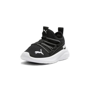 Imagem de PUMA Tênis infantil unissex Softride One4all sem cadarço, Preto/branco, 10 Toddler