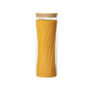 Imagem de Porta Mantimentos Hermético de vidro e Tampa Bambu 1,5L