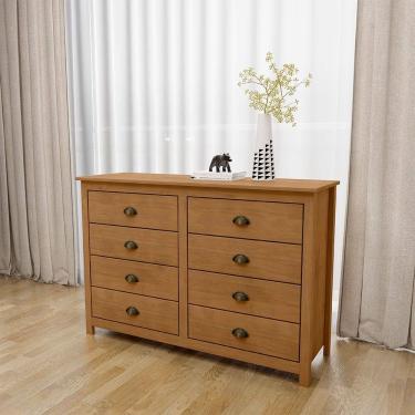 Imagem de Cômoda 8 Gavetas Topázio 9102FN Freijó Finestra