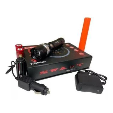Imagem de Lanterna tática militar profissional swat police com sinalizador - MB