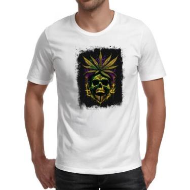 Imagem de Camiseta Unissex Skull Planta Medicinal - Alearts, EG