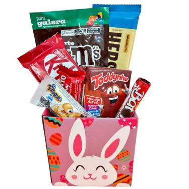 Imagem de Presente de Páscoa Infantil Cesta de Chocolates Coelho - Nestlé, Menin