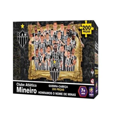 Imagem de Quebra-Cabeça Puzzle Coleção Futebol Atlético Mineiro 200 Peças Mimo T