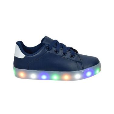 Imagem de Tênis Infantil Masculino De Led Casual Confortável Estiloso Básico Cad