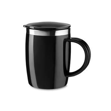Imagem de Caneca Térmica com Tampa de 400ml Inox Colors (PRETO)