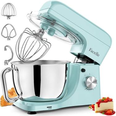 Imagem de Batedeira Facelle 5.5qt 380w 10 + p Velocidades Azul