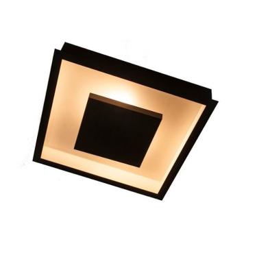Imagem de Luminária Plafon Luz Indireta Embutir 30x30cm 4 Lâmpadas Preto rl