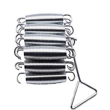 Imagem de 4.5" Trampoline Springs Heavy Duty Galvanized Steel Replacement Spring Set ，Come with Free Triangle Hook-Hook(12 Pieces)